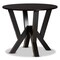 Baxton Studio Irene Dark Brown Finished 35-Inch-Wide Round Wood Dining Table 169-10900 - alternate 1